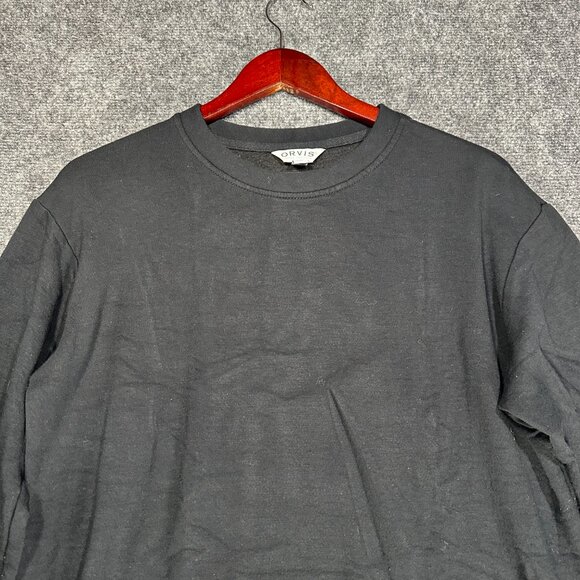 Orvis Sweatshirt Womens Small Classic Collection Black Stretch Pullover Logo - Picture 3 of 7